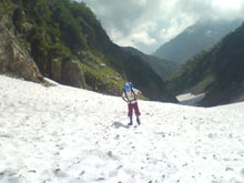 20080914_09時17分_小窓雪渓の登り